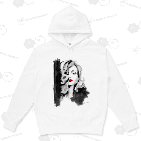 Monroe with Black Cat