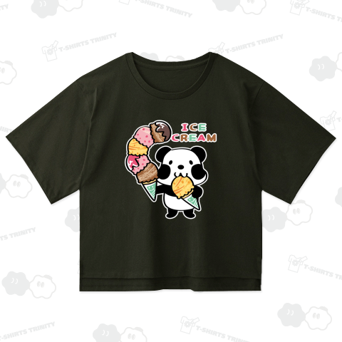 ズレぱんだちゃんのアイス大盛*A_ホワイトインク