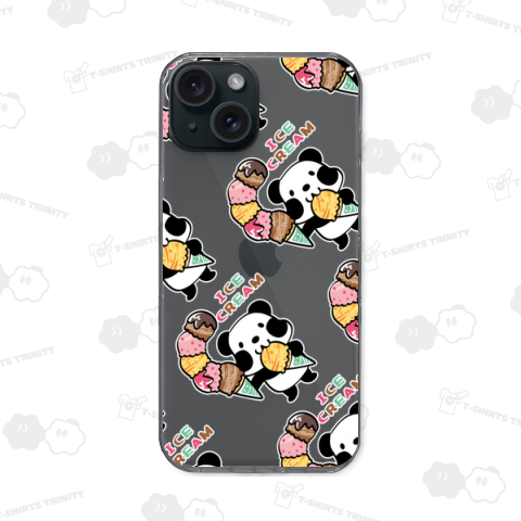 ズレぱんだちゃんのアイス大盛*A_ホワイトインク