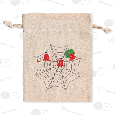 蜘蛛の巣 今日の獲物はたこさんwinなー