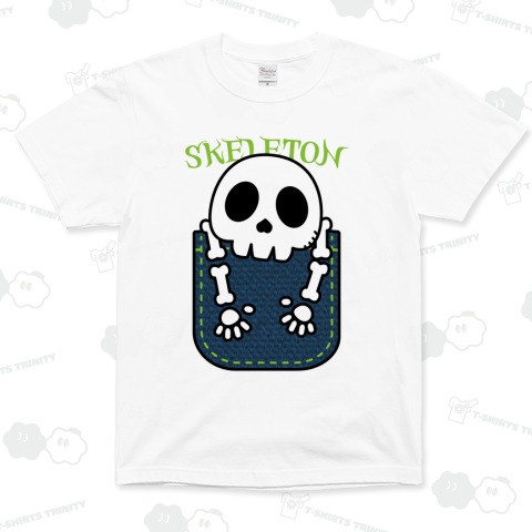 ポケットにガイコツ L