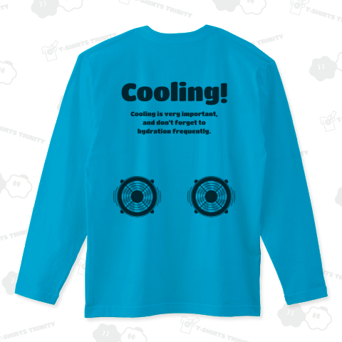 冷却ファン付きTシャツ (背面デザイン)