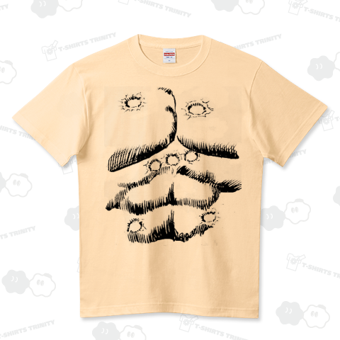 胸に七つの傷を持つ男（ハイクオリティーTシャツ）|デザインT