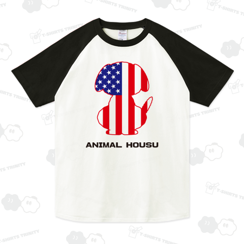 アメリカ国旗犬プードル