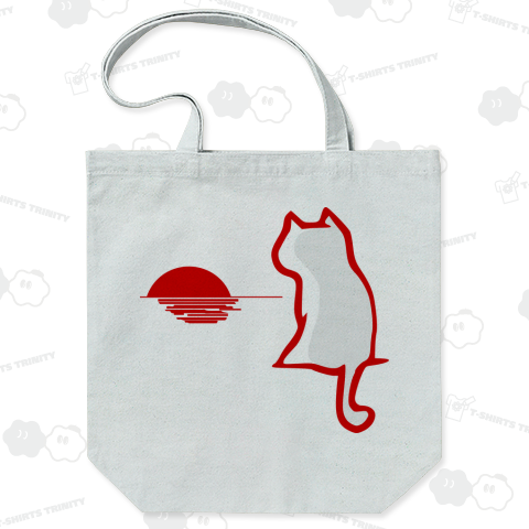 ゆうひをみるねこ