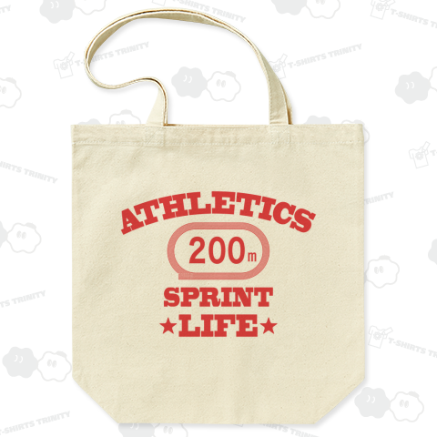 200メートル競走・赤・陸上競技・トラック種目・短距離走・デザイン・Tシャツ・陸上部・男子・女子・ジュニア・入賞・有力・確実・候補・有望・応援・精神力・集中力・日本人・陸上魂・200m走