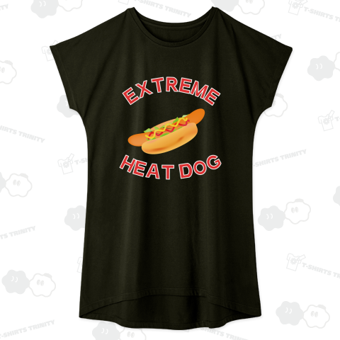 熱いホットドッグのTシャツ