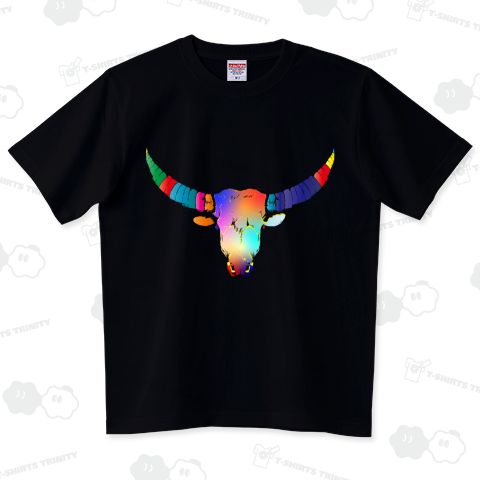 ビビッドな牛 ハイグレードTシャツ(6.2オンス)
