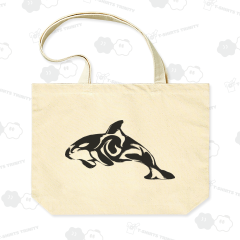 シャチ - トライバル墨絵