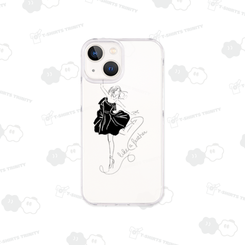 線画のバレリーナ