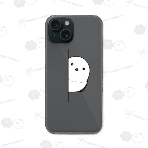 こちらを覗くシマエナガちゃん