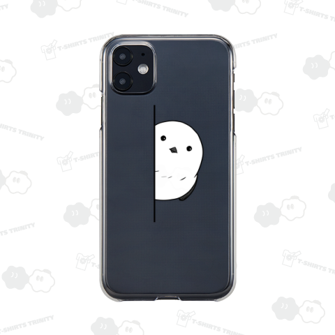 こちらを覗くシマエナガちゃん