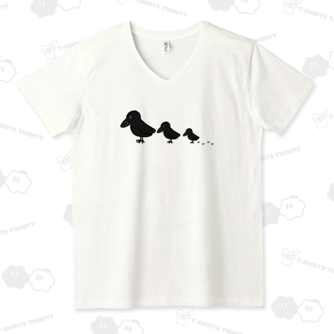 ゆるかわカラスの親子