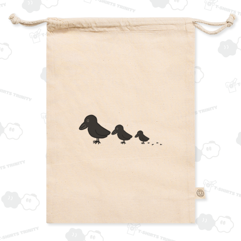 ゆるかわカラスの親子