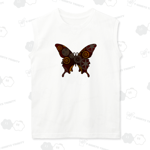 スチームパンク風蝶々のシルエット