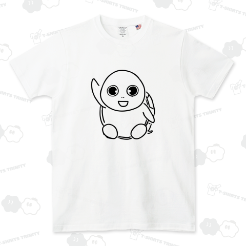 バイバイ亀の線画