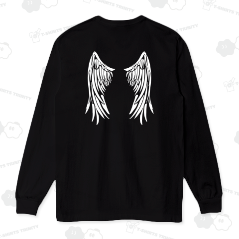 白い翼 - バックプリント