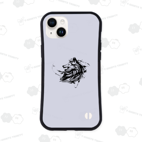 アートな狼の墨絵