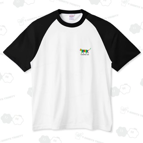 カラフルキャット - 左胸ワンポイント