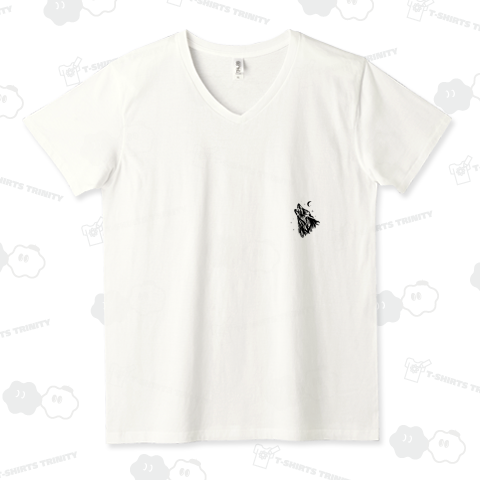 遠吠え狼の左胸ワンポイント