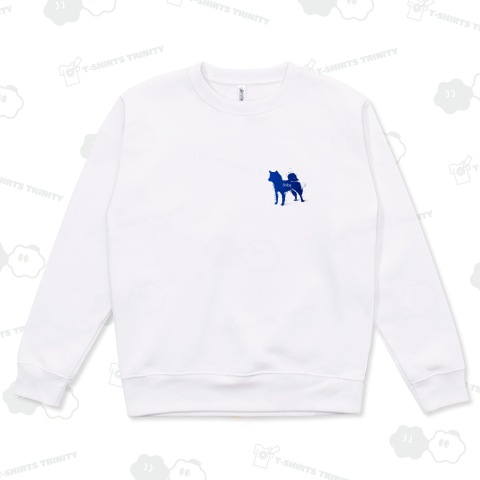 柴犬の墨絵マーク - 左胸ワンポイント