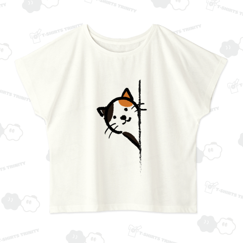 ミケ猫ちゃんがこちらを見てます