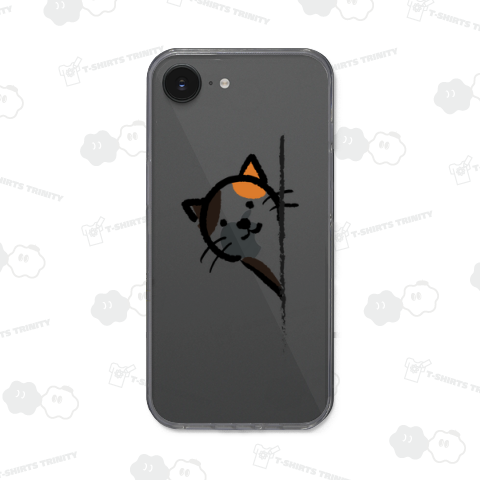 ミケ猫ちゃんがこちらを見てます