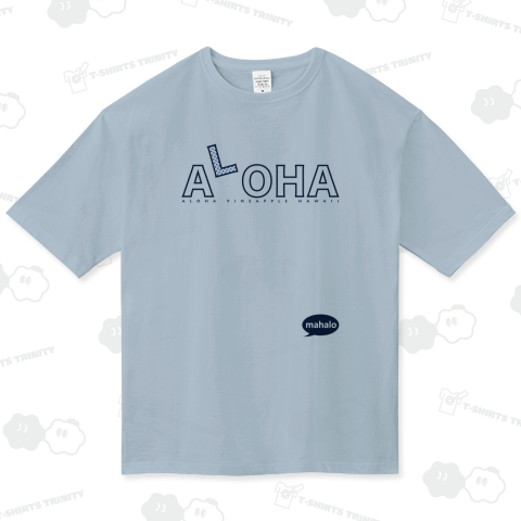 ALOHA dots navy blue 108