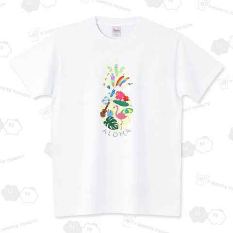 トロピカルサマーパイナップル 021 スタンダードTシャツ(5.6オンス)