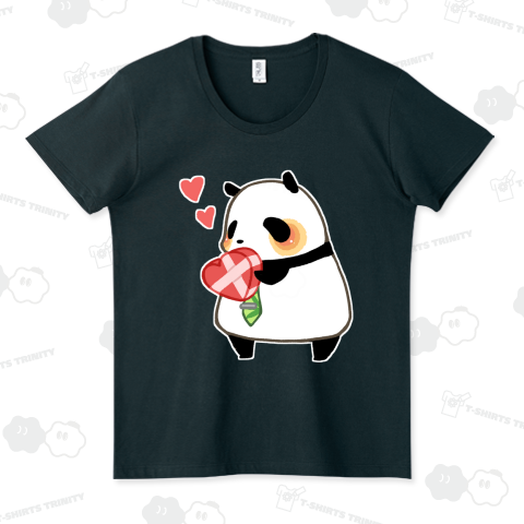 プレゼントに愛を込めるパンダ