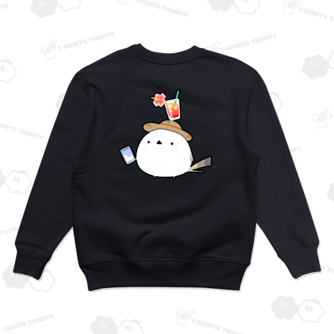 バケーションでご満悦のシマエナガ【背面プリント】