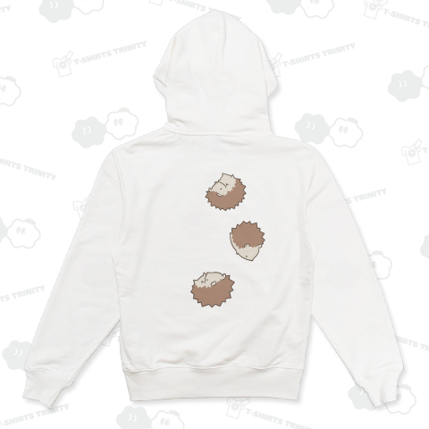 落下しながら無限増殖するハリネズミ【背面プリント】