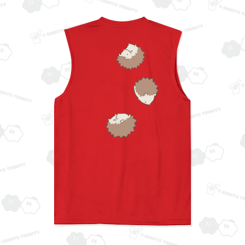 落下しながら無限増殖するハリネズミ【背面プリント】