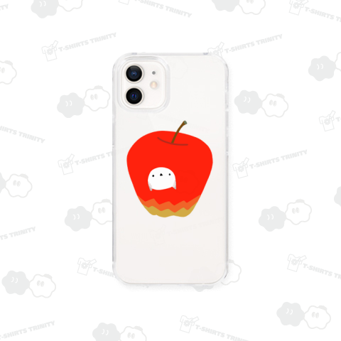 りんごをゲットしてご満悦のシマエナガ