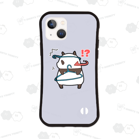 ハンガーの呪いに驚くパンダ