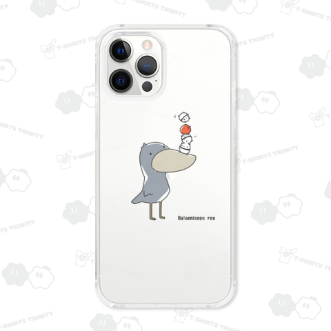 リンゴをゲットしてご満悦のハシビロコウさん