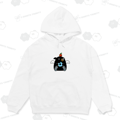 ドーナツをゲットした普通のペンギン