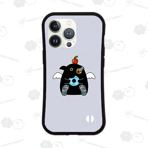 ドーナツをゲットした普通のペンギン