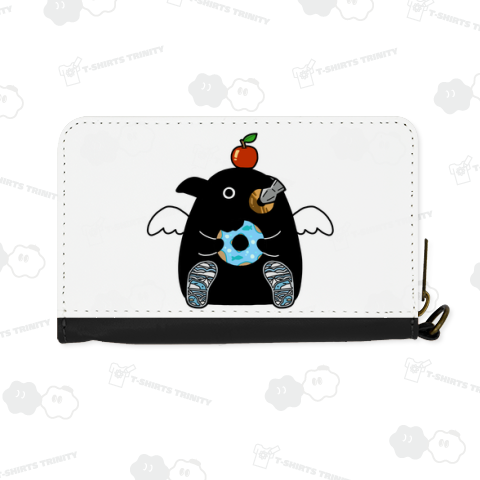 ドーナツをゲットした普通のペンギン