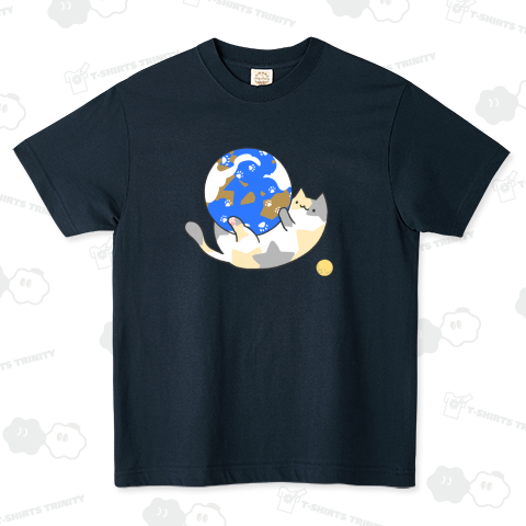 地球の自転を促す仕事をゲットしてご満悦の猫