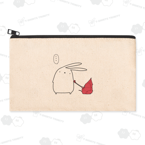 突然吹いた横風に納得いかないうさぎ