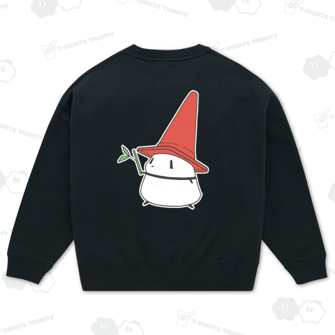 お気に入りの帽子と杖を装備して冒険に出かけるパンダ【背面プリント】