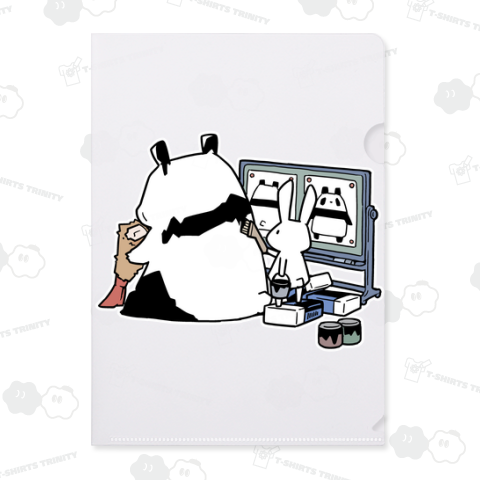 気づかない間にパンダに改造されてしまうシロクマ