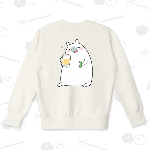 【ビール】最高に幸せになる飲み物をゲットしてご満悦のシロクマ【背面プリント】