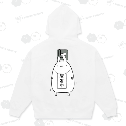 何をしたかは覚えてないが反省中になったうさぎ【背面プリント】