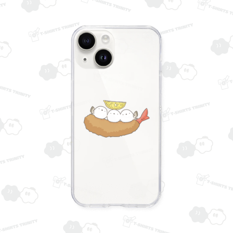 座り心地の良いエビフライをゲットしてご満悦のシマエナガ