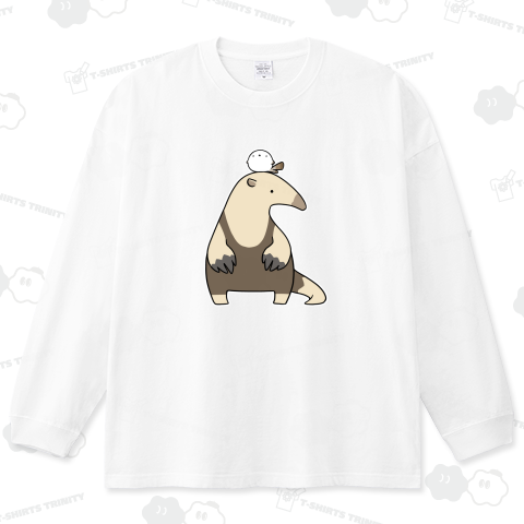 ミナミコアリクイをゲットしてご満悦のシマエナガ