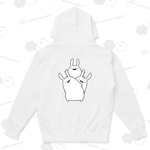 踊りながら無限増殖するうさぎ【背面プリント】