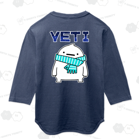 冬は寒いことに気づいたイエティさん【背面プリント】