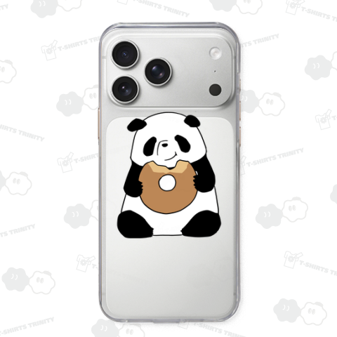 ドーナツソムリエの座をゲットしてご満悦のパンダ